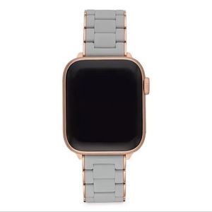 EUC michele apple silicone watch band grey